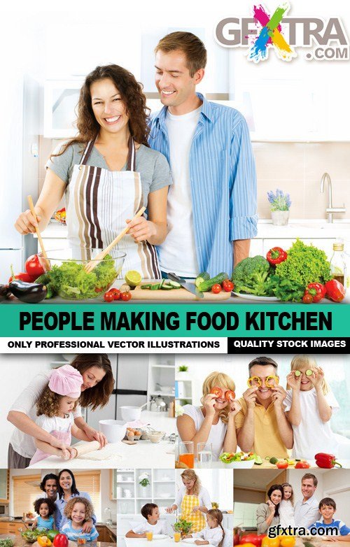 People Making Food Kitchen - 25 HQ Images