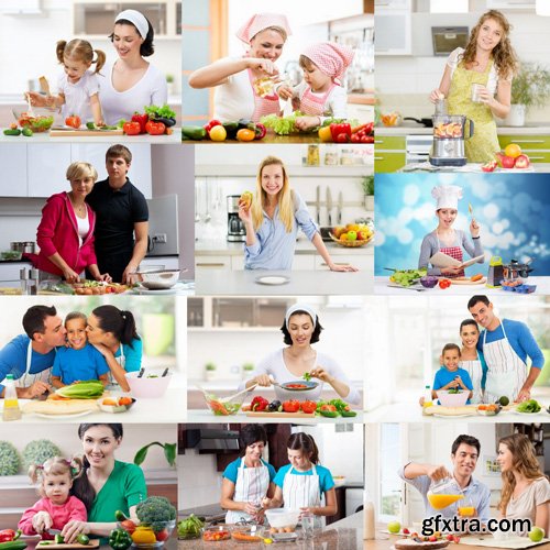 People Making Food Kitchen - 25 HQ Images