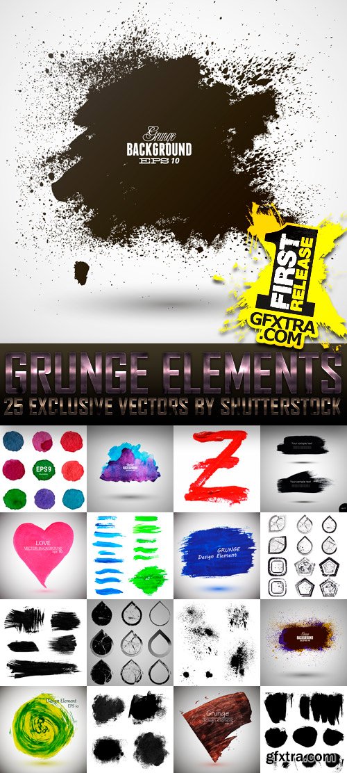 Amazing SS - Grunge Elements, 25xEPS