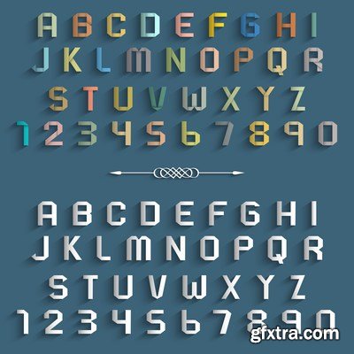 Vector Fonts - 25x EPS