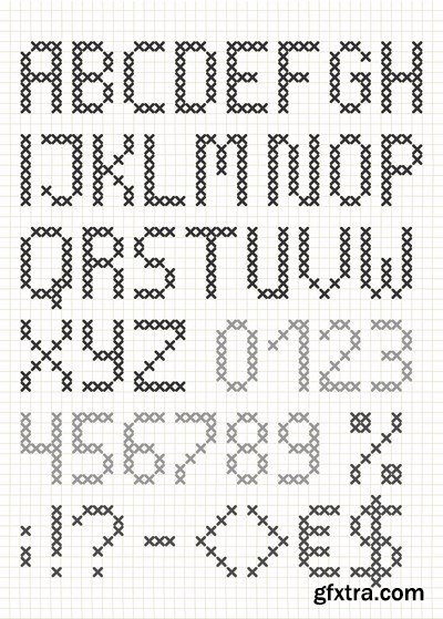 Vector Fonts - 25x EPS