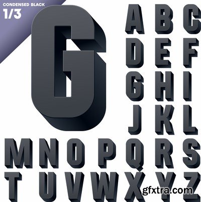 Vector Fonts - 25x EPS