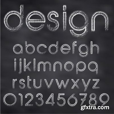 Vector Fonts - 25x EPS