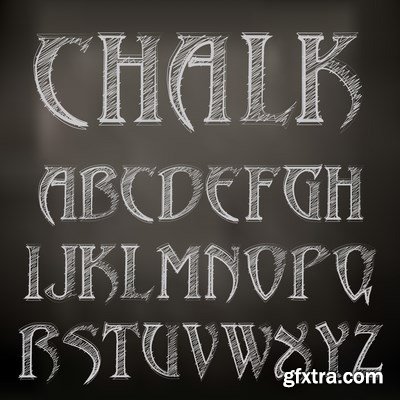 Vector Fonts - 25x EPS