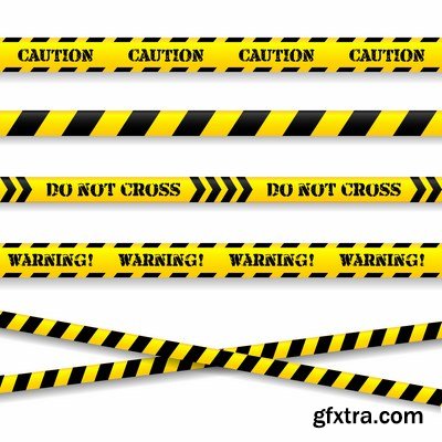 Caution and danger signs - 18 Vectors + 7 JPEGs