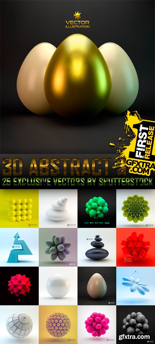 Amazing SS - 3D Abstract 3, 25xEPS