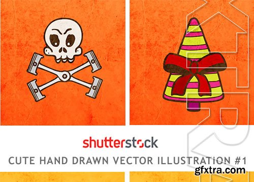 Cute Hand Drawn Vector Illustration #1 - 25xEPS