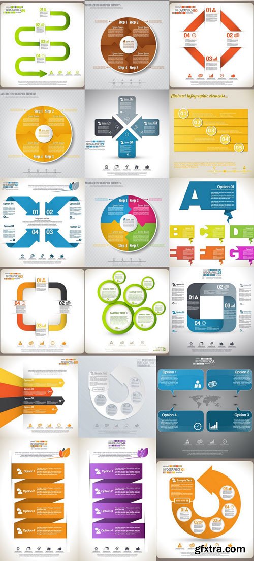 Collection of infographics vol.50, 25xAI