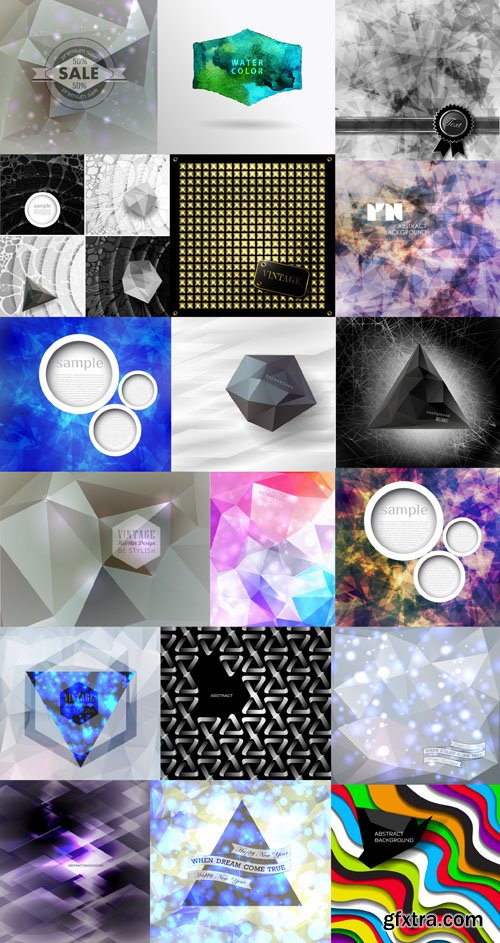 Collection of Vector Abstract Backgrounds Vol.59, 25xEPS