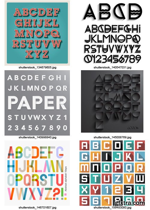 Amazing SS - Alphabets 3, 25xEPS