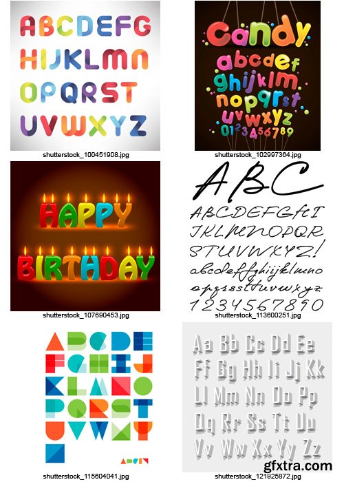 Amazing SS - Alphabets 3, 25xEPS