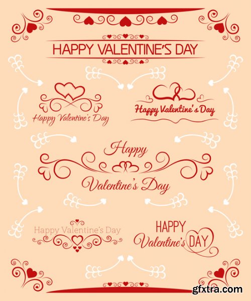 I Love You Cards for Valentine's Day 14xEPS