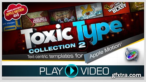 Toxic Type Collection 2 for Apple Motion