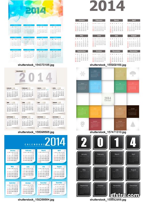 Amazing SS - Calendars for 2014 (vol.10), 25xEPS