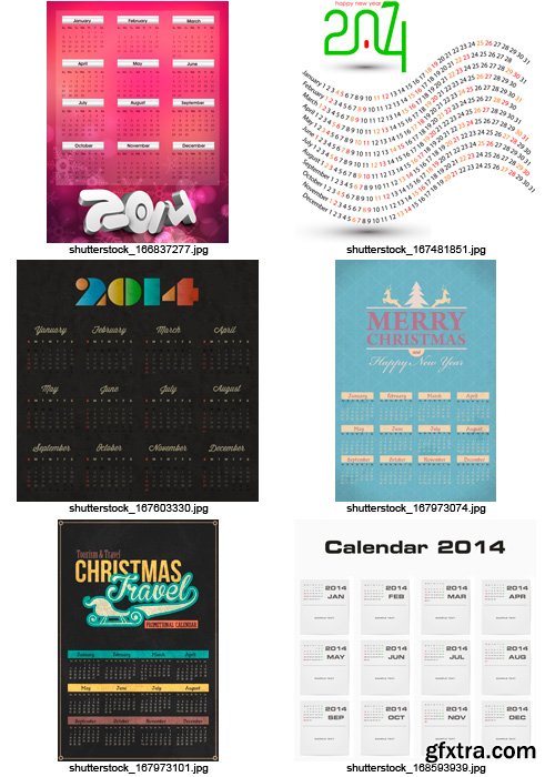 Amazing SS - Calendars for 2014 (vol.10), 25xEPS