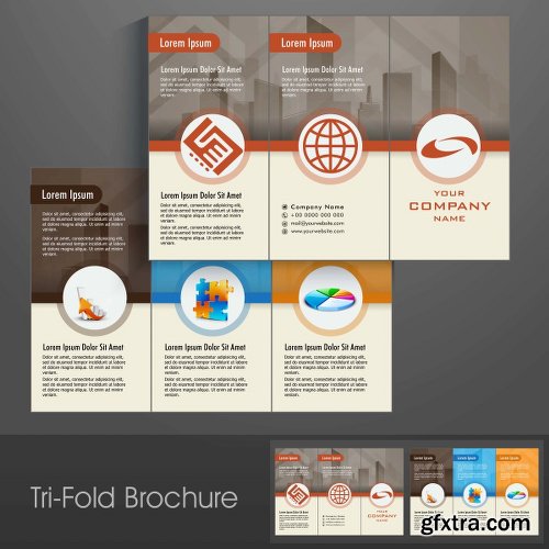 Professional Business Three Fold Flyer Collection