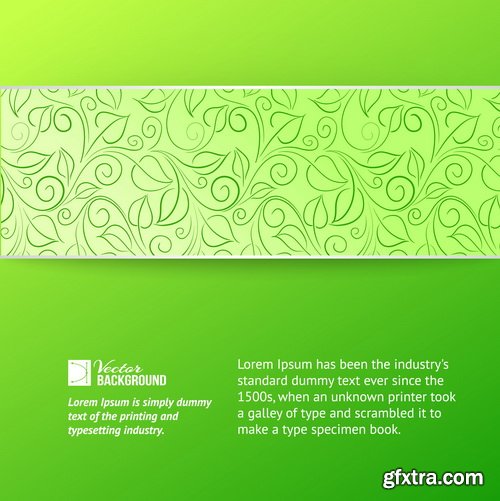 Amazing SS - Green leaves background 5, 25xEPS