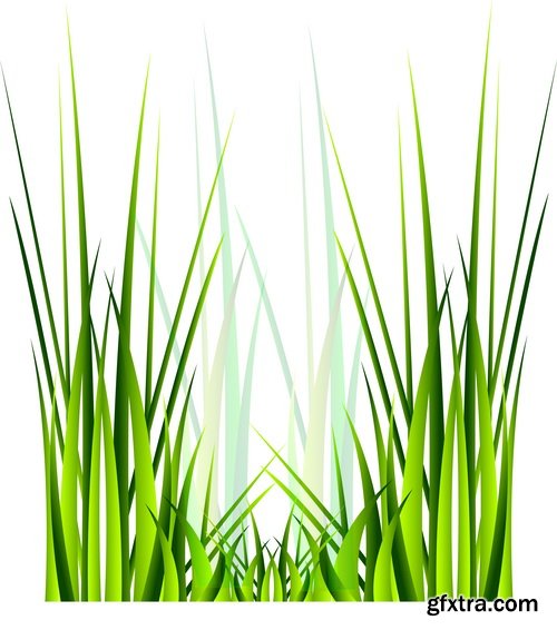 Amazing SS - Green leaves background 5, 25xEPS