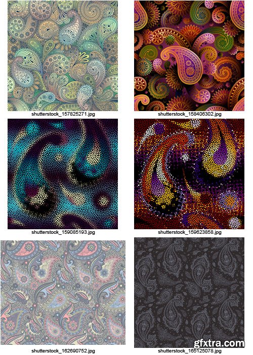 Amazing SS - Paisley Patterns 2, 25xEPS