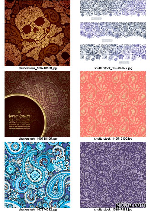 Amazing SS - Paisley Patterns 2, 25xEPS