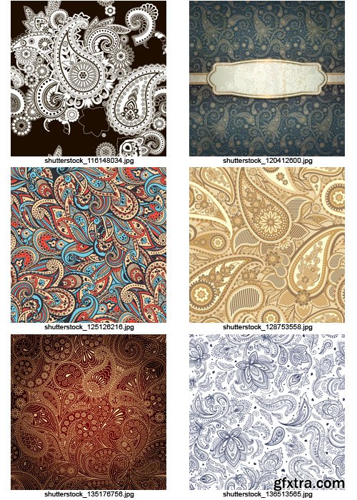 Amazing SS - Paisley Patterns 2, 25xEPS