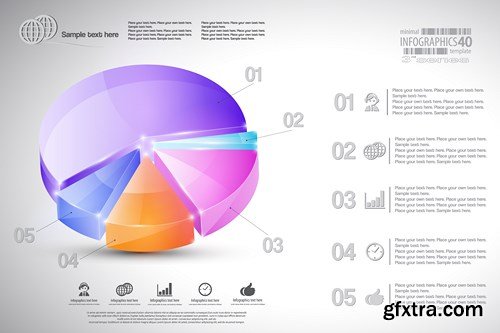 Collection of infographics vol.51, 25xEPS, AI