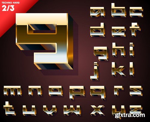 Golden Alphabet and Symbols, 25xAI