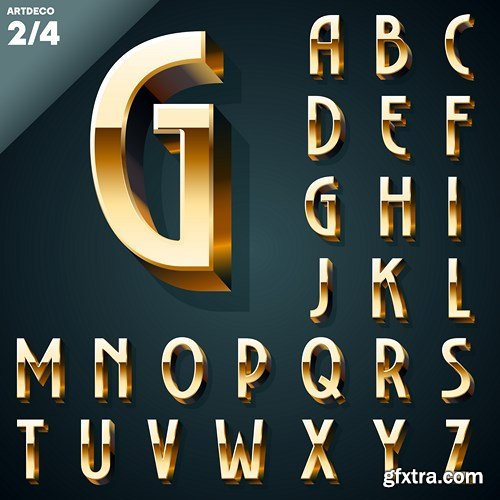 Golden Alphabet and Symbols, 25xAI