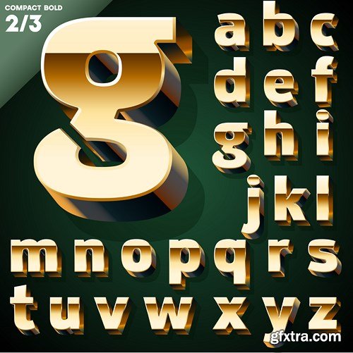 Golden Alphabet and Symbols, 25xAI