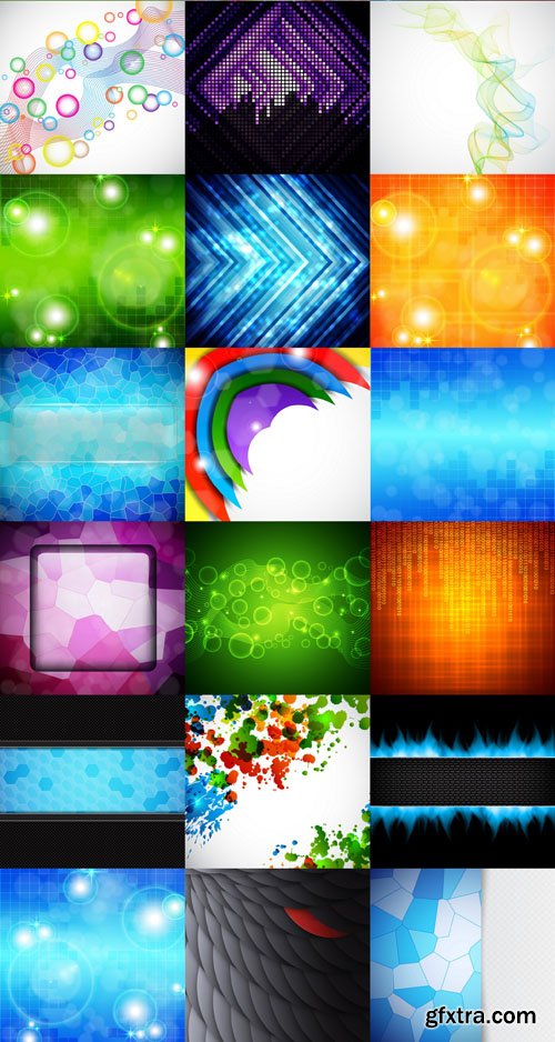 Collection of Vector Abstract Backgrounds Vol.61, 25xEPS