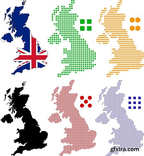 Great Britain Collection - 25x EPS, AI