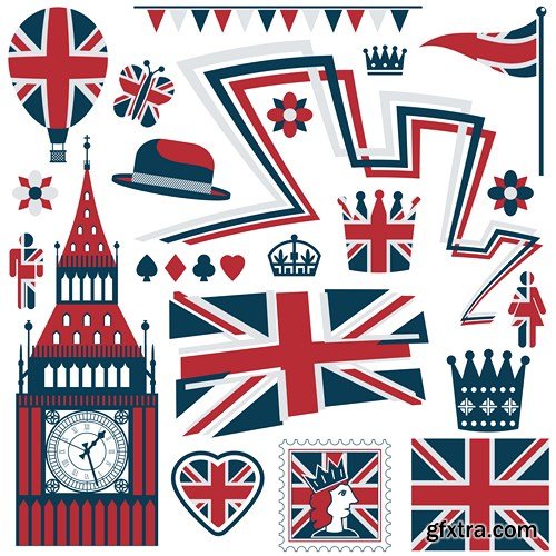 Great Britain Collection - 25x EPS, AI