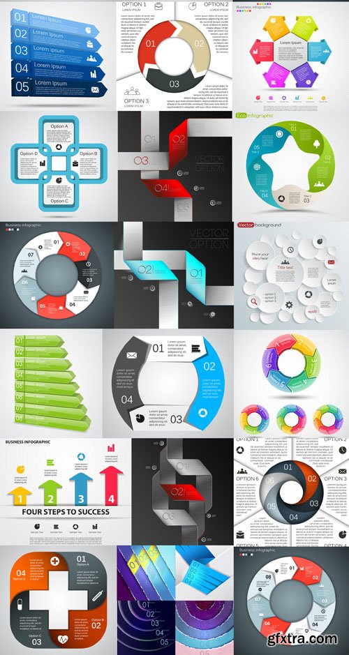 Infographics Elements #21 - 25 EPS