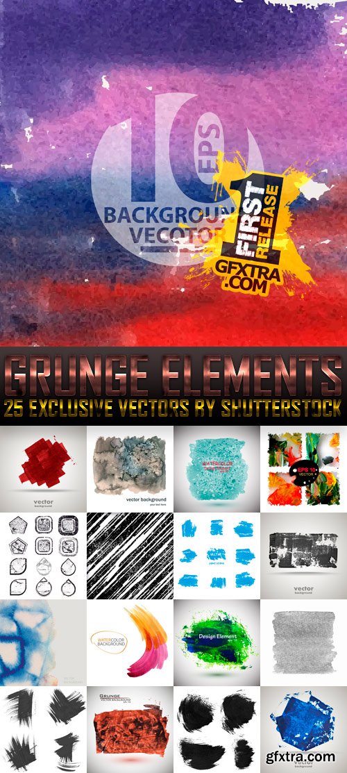 Amazing SS - Grunge Elements (vol.2), 25xEPS