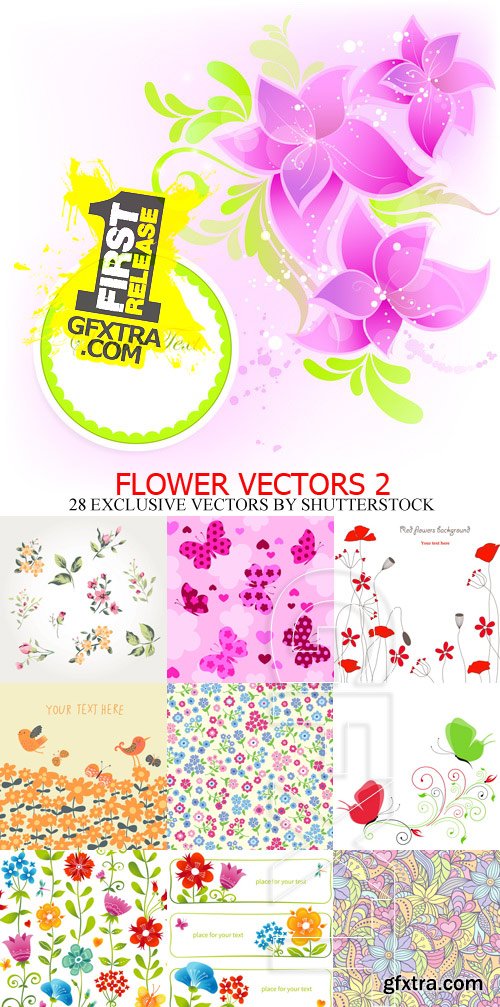 Amazing SS - Flower vector 2, 28xEPS