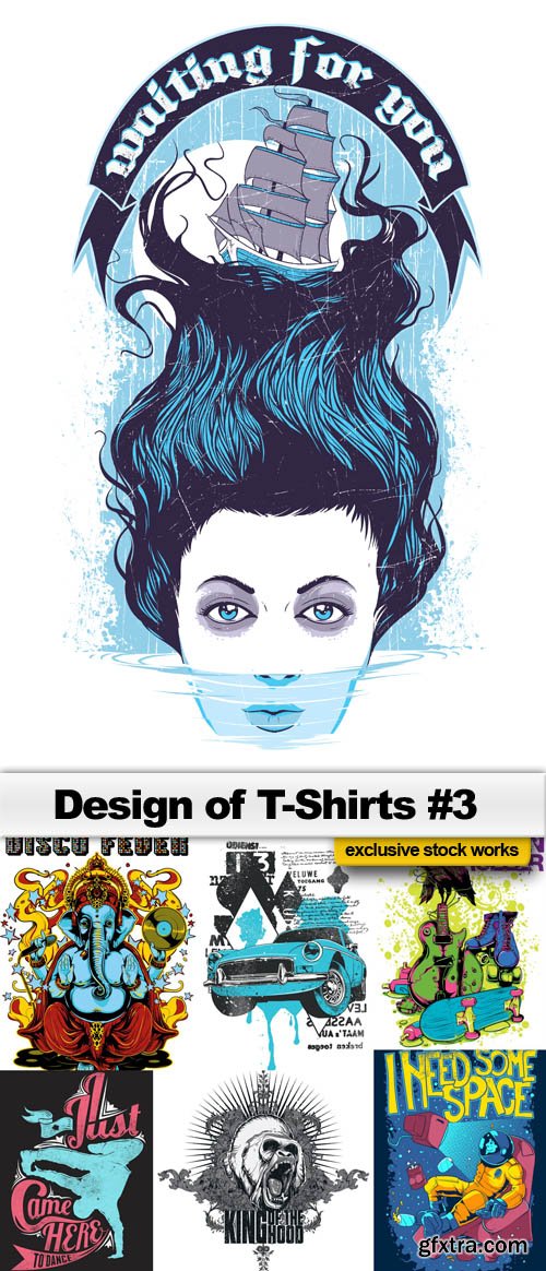 Design of T-Shirts #3 - 25x EPS