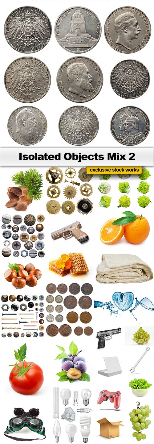 Isolated Objects Mix 2 - 25x JPEGs