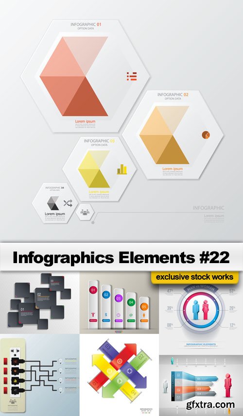 Infographics Elements #22 - 25 EPS