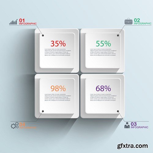 Infographics Elements #22 - 25 EPS