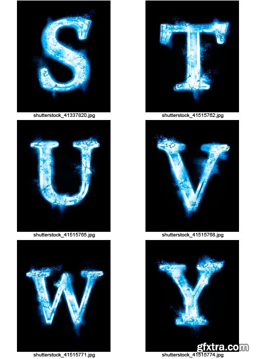 Amazing SS - Snow Alphabet, 25xJPGs