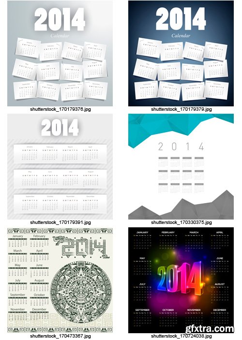 Amazing SS - Calendars for 2014 (vol.11), 25xEPS