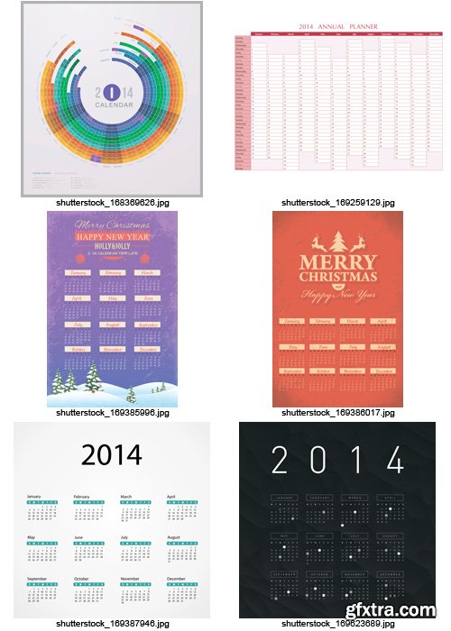 Amazing SS - Calendars for 2014 (vol.11), 25xEPS