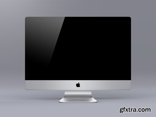 Apple Monitor Mock-Up Template