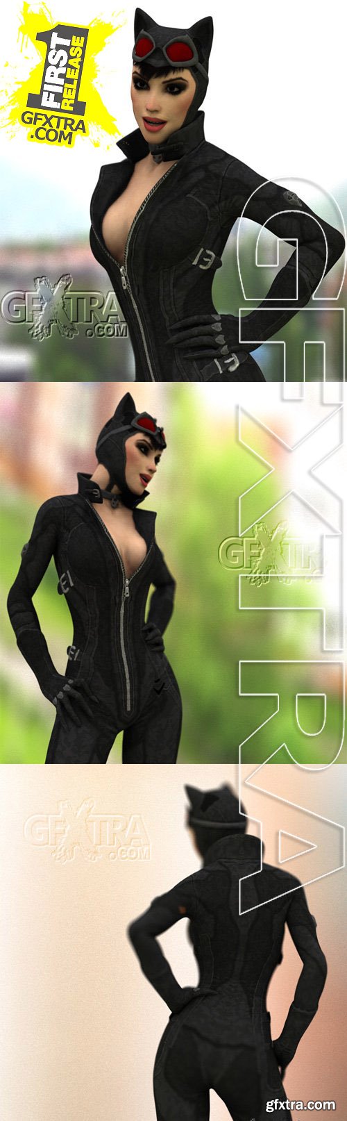 3D Model - Catwoman + 141 animations.