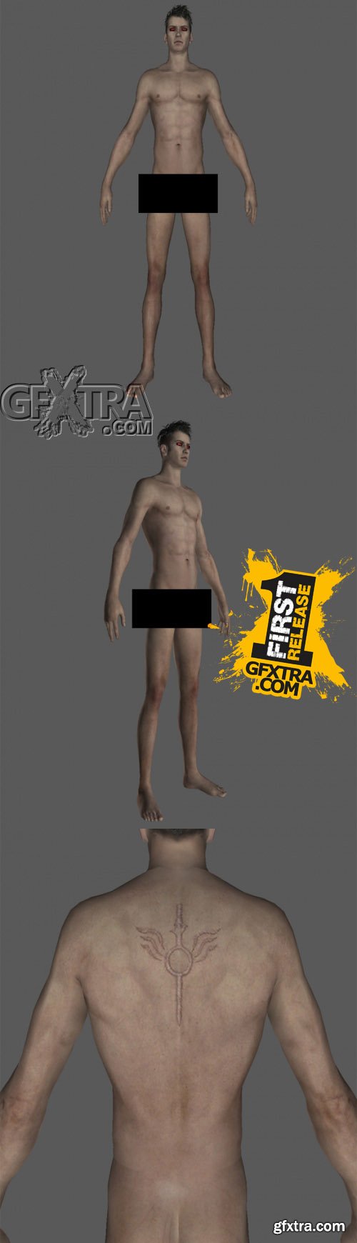 3D Model - Dante Naked