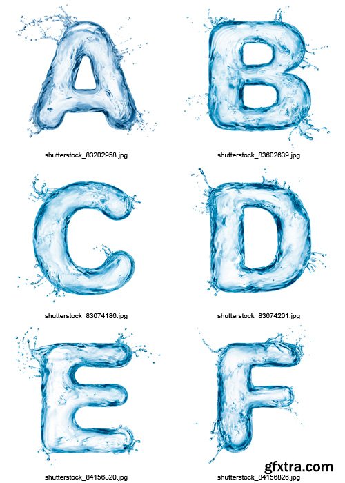 Amazing SS - Water Alphabet, 25xJPGs