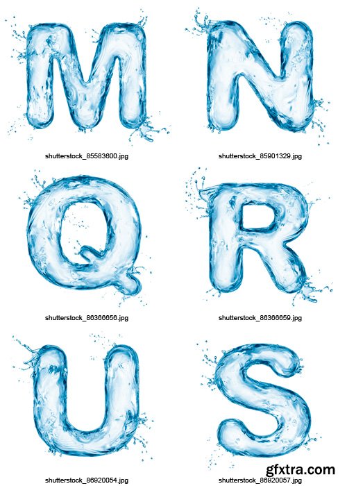 Amazing SS - Water Alphabet, 25xJPGs