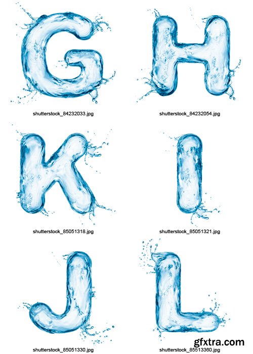 Amazing SS - Water Alphabet, 25xJPGs