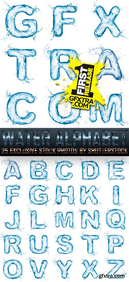 Amazing SS - Water Alphabet, 25xJPGs