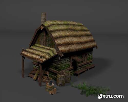 3D Model - Medieval Hut 3